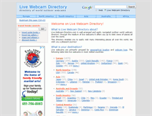 Tablet Screenshot of live-webcam-directory.com